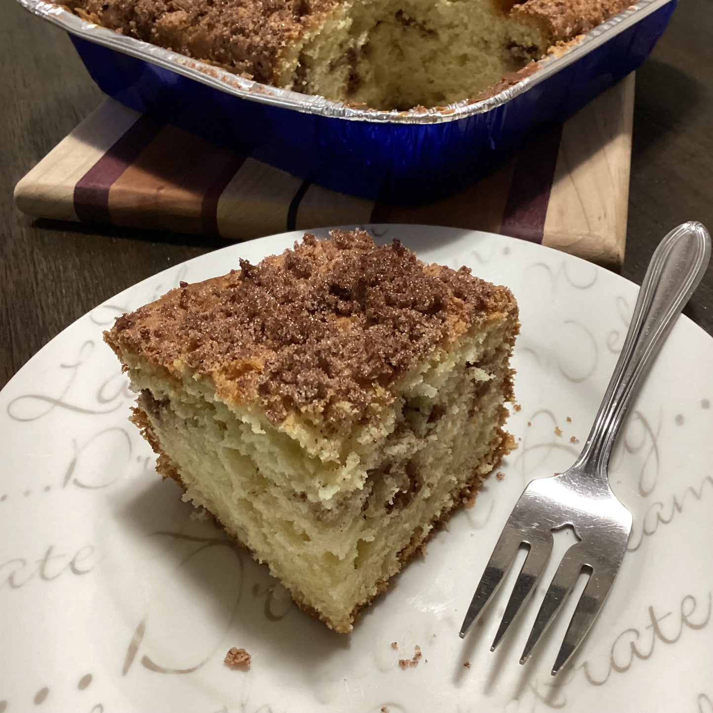 Sour Cream Coffee Cake (9"x9" square)