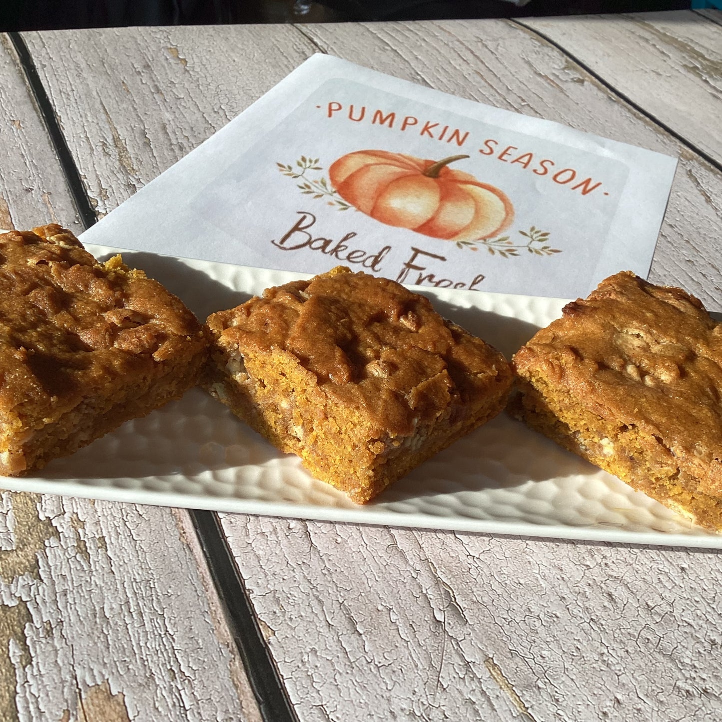 Pumpkin Blondies (Box of 6)
