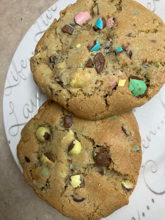 EASTER - Mini Cadbury Egg/Chocolate Chip Cookies (Half dozen)